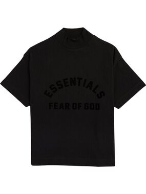 Essentials Kids Black Bonded Heavy Jersey T-Shirt Black Collection NWOT Size 8